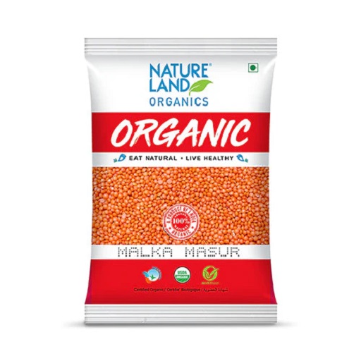 Organic Malka Masur/Lal Masur 500 Gm